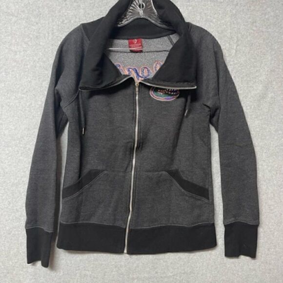 Colosseum Women's Florida Gators Black Blue Fleece Zip Up Jacket Large Good Cond - Picture 4 of 5